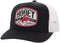 Black and white cap with 'Hooey' logo 