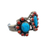 Vintage Turquoise and Coral Bracelet