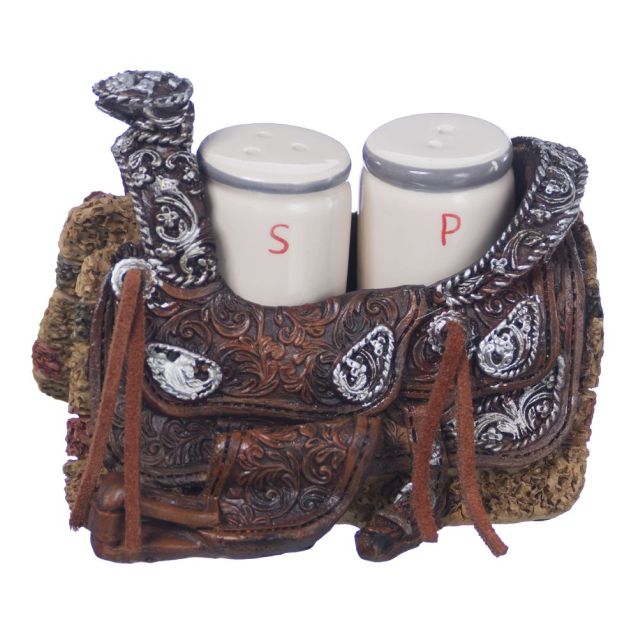 215 Salt & Pepper Shaker Western Saddle Set 87-82147-0-0