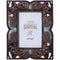 Tough 1 Floral Leather Picture Frame with Turquoise