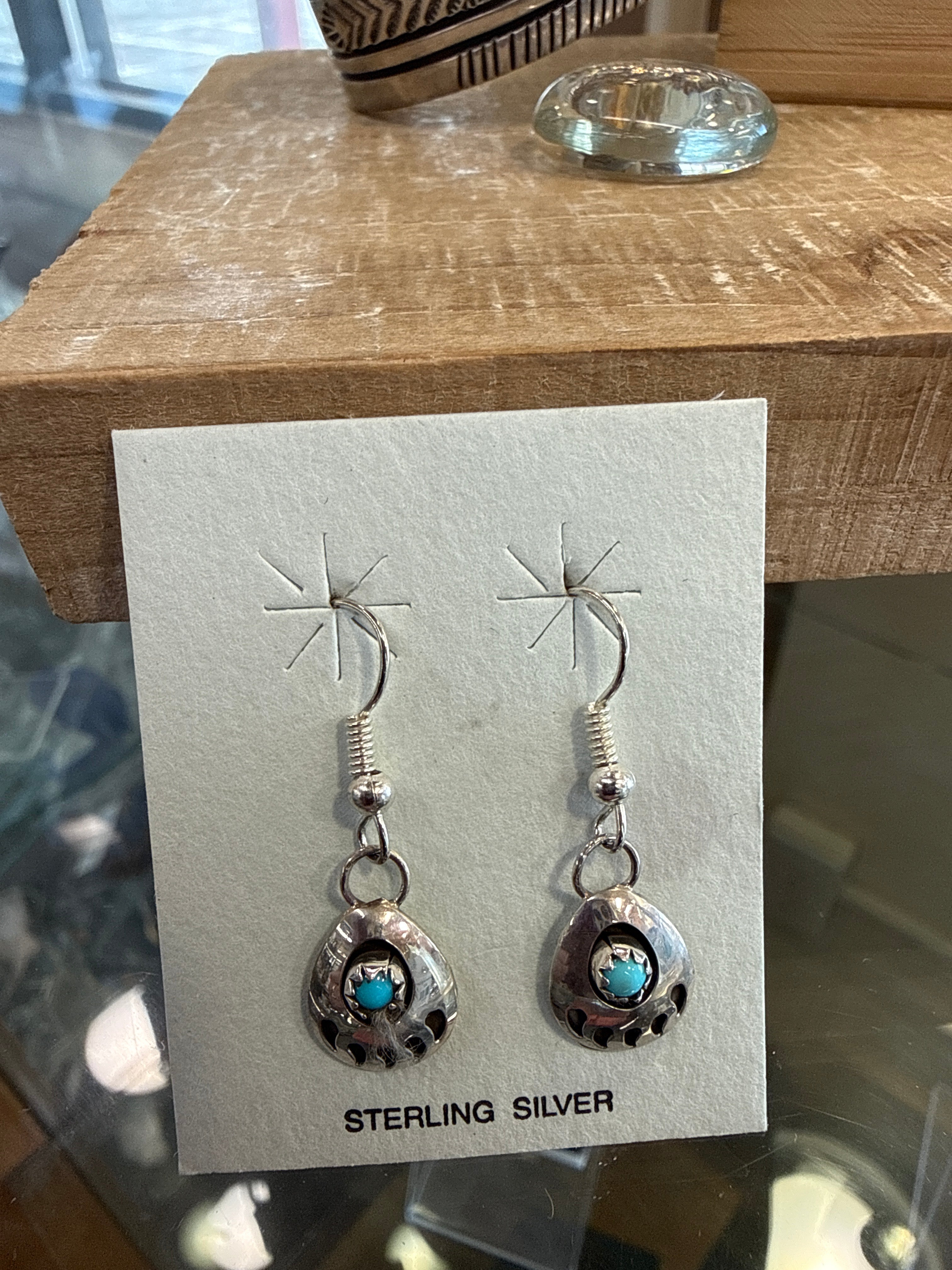 Bear Paw Dangle Earrings