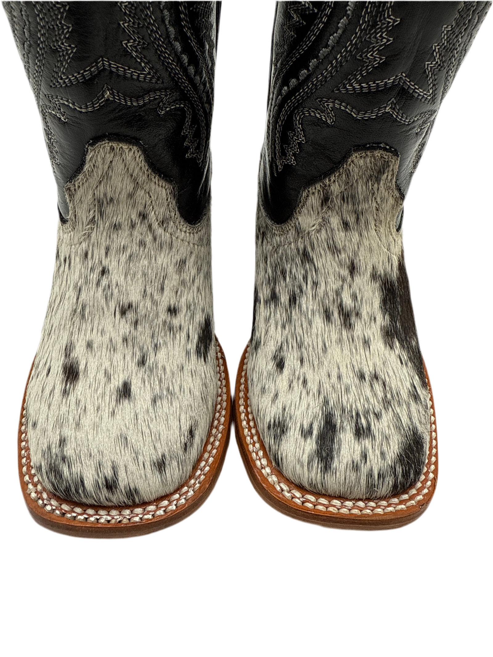 Tanner Mark Kids BLK/WHT Cowhide TMK205323