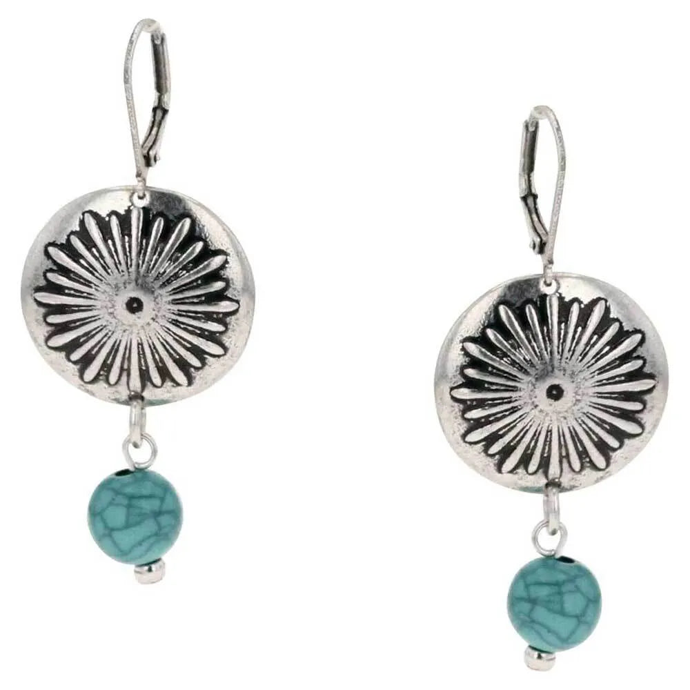 Attitude Jewelry Sunburst Turq AER5748