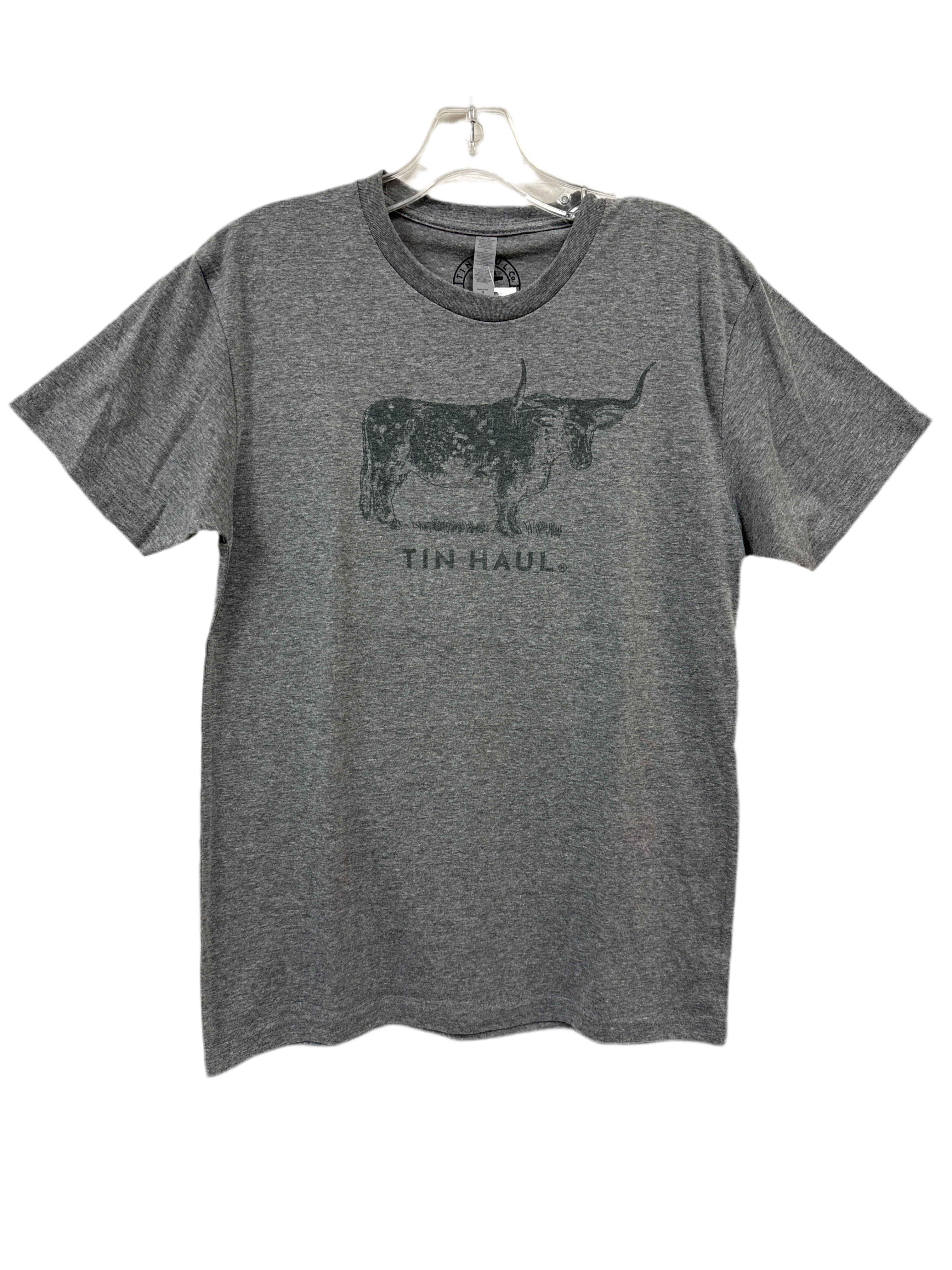 Tin Haul Longhorn Tee 10-076-0501-0936 GY