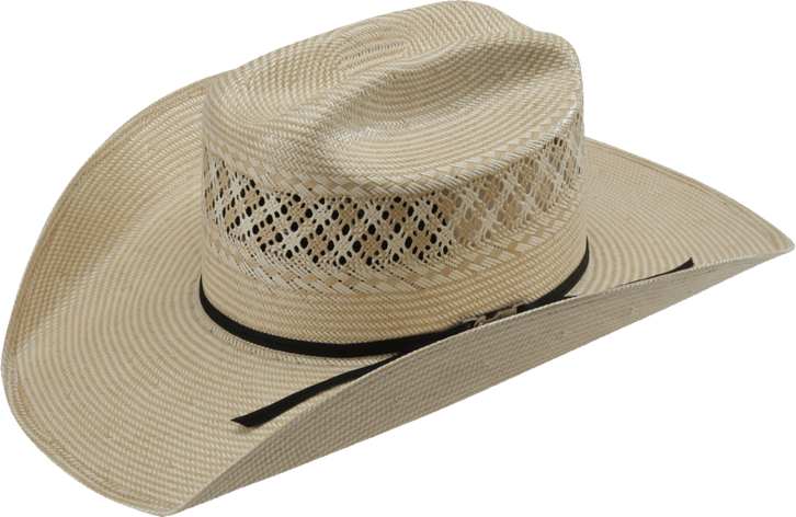 An American Hat straw cowboy hat with a 4 1/4" brim
