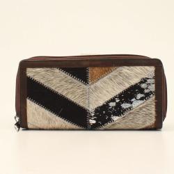 AR Chevron Wallet Brown