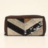 AR Chevron Wallet Brown