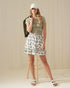 Flirty floral and cream skirt 