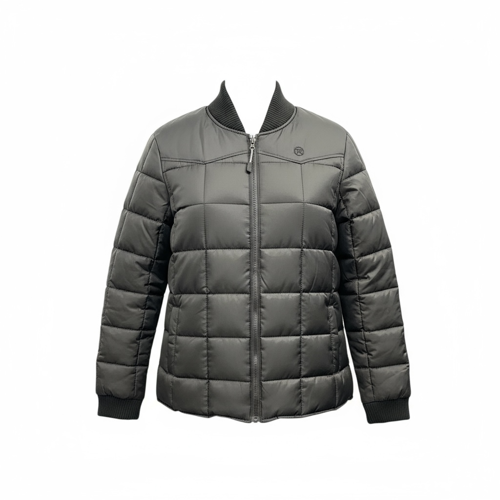 Ladies Poly Filled Black Jacket