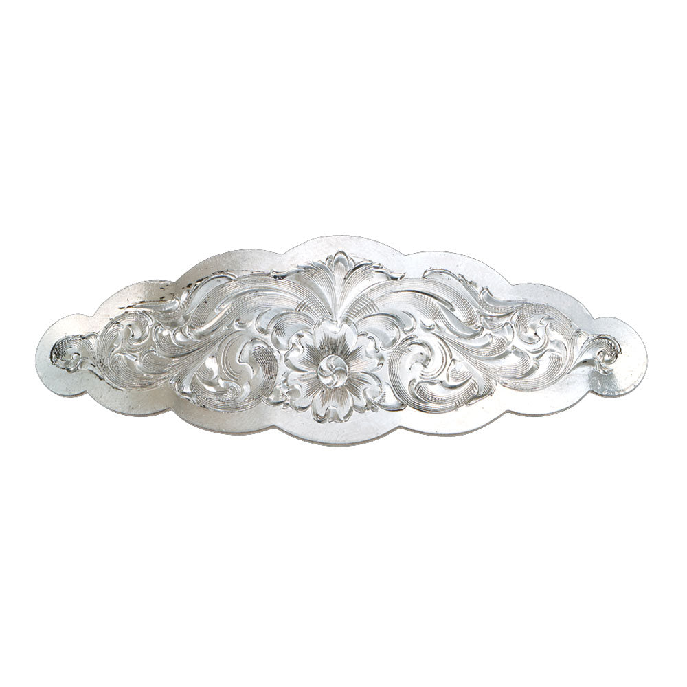 Small Scalloped Montana Silver Barrette BA1211