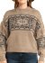 RR Geo Sweater w/Fringe Taupe