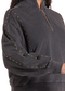 Wmns Studded 1/4 Zip Black Pullover