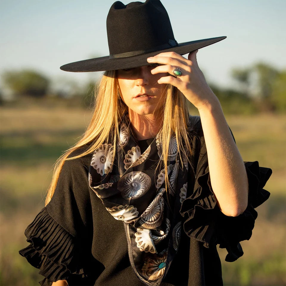 Big Concho Black Wild Rag