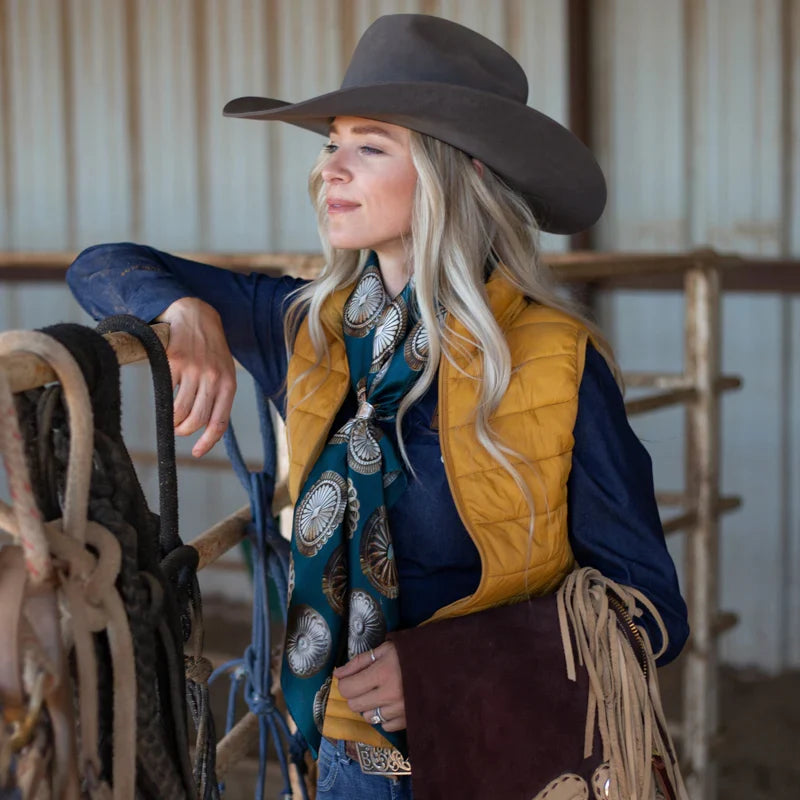 Big Concho Jade Silk Wild Rag
