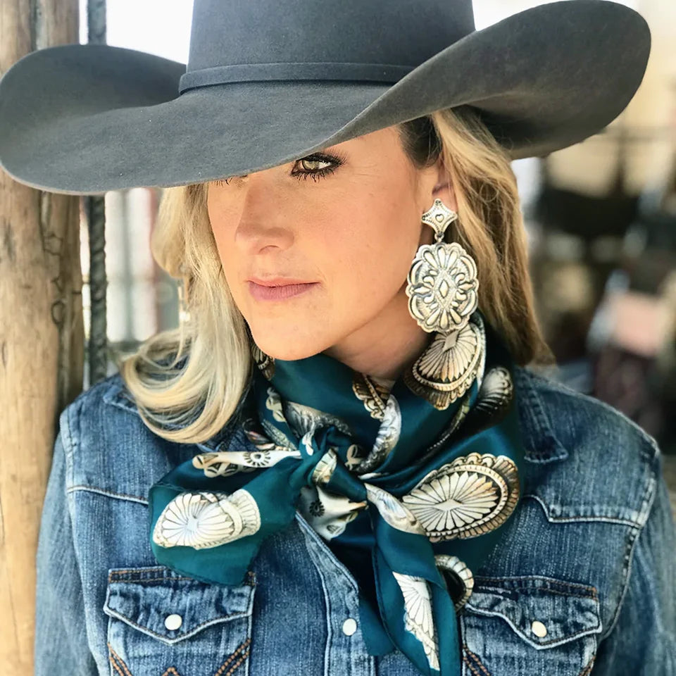 Big Concho Jade Silk Wild Rag