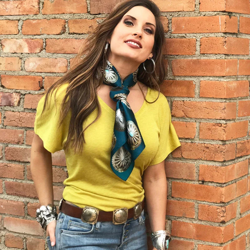 Big Concho Jade Silk Wild Rag