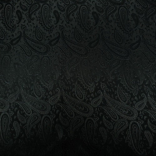 Black Paisley Jacquard Wild Rag 36x36