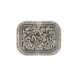 Blazin Roxy Silver Bling Buckle 37906