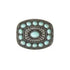 Blazin Roxx Rect. Buckle Southwest Turquoise Stones 37903
