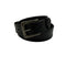 Blk Wide Double Stitch Belt B128