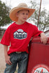 Boys Cinch Log Red Tee T-shirt