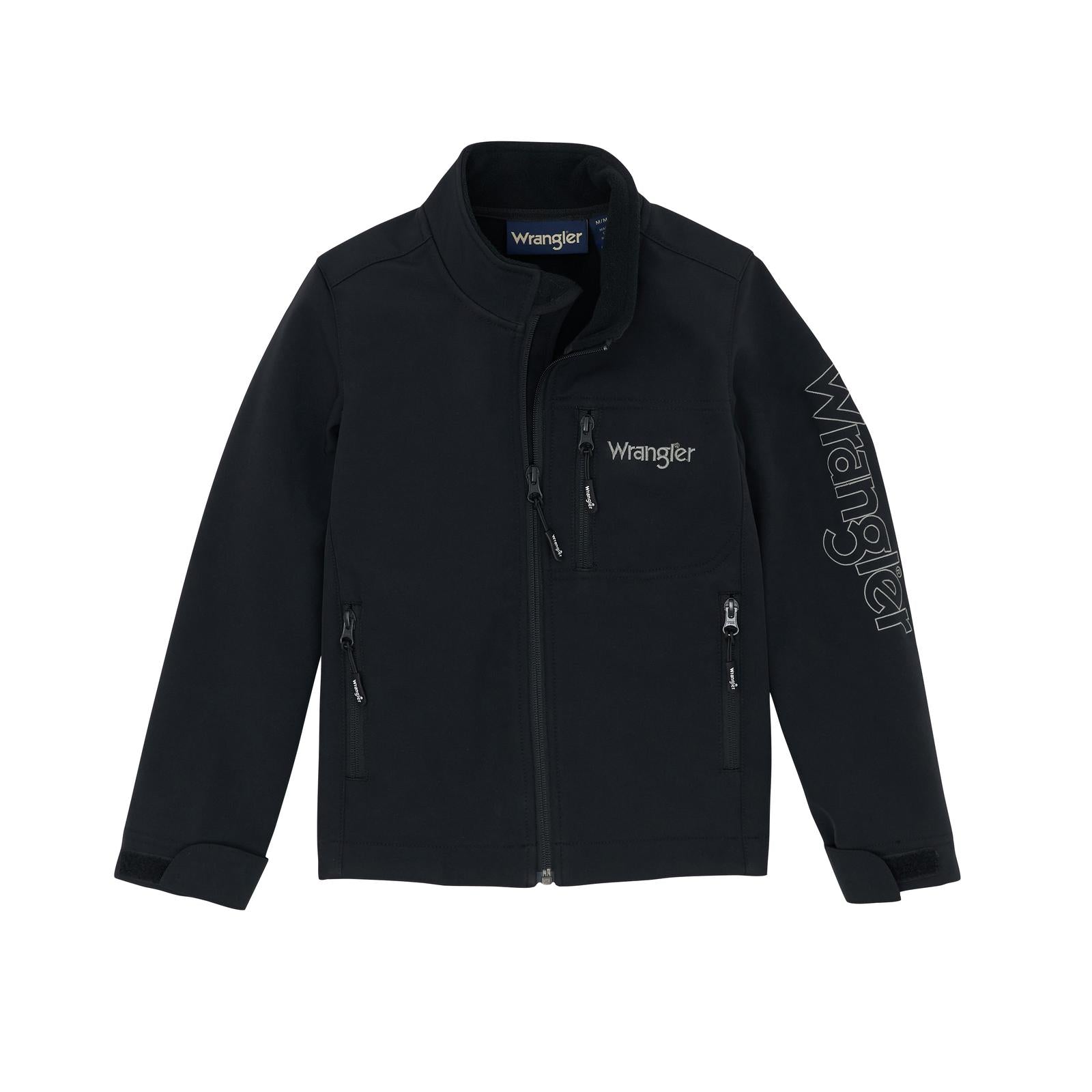 Black jacket with Wrangler logo 