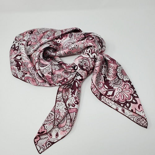 Charmeuse Plum Crazy Wild Rag
