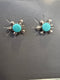 Navajo Turquoise Turtle Post Earrings