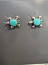 Navajo Turquoise Turtle Post Earrings