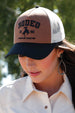 Womens 5 Panel Brown Rodeo Trucker Hat