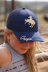 Girls 5 Panel Trucker Navy Cowgirl Hat CCC0042038