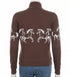 Rock & Roll Denim Women's Border Horse Print Cotton Pullover - Brown LW91T08442