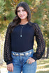 Wmn LS Raglan Black Shirt