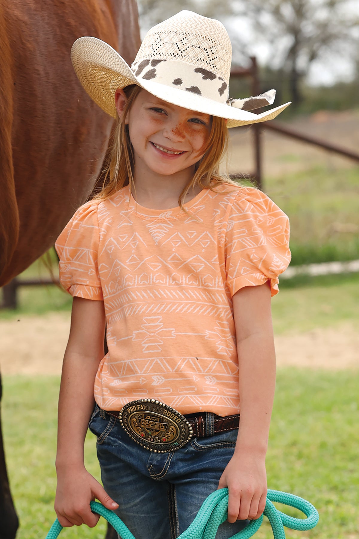 Girls Puff Sleeve Jersey Tee CTK8005004