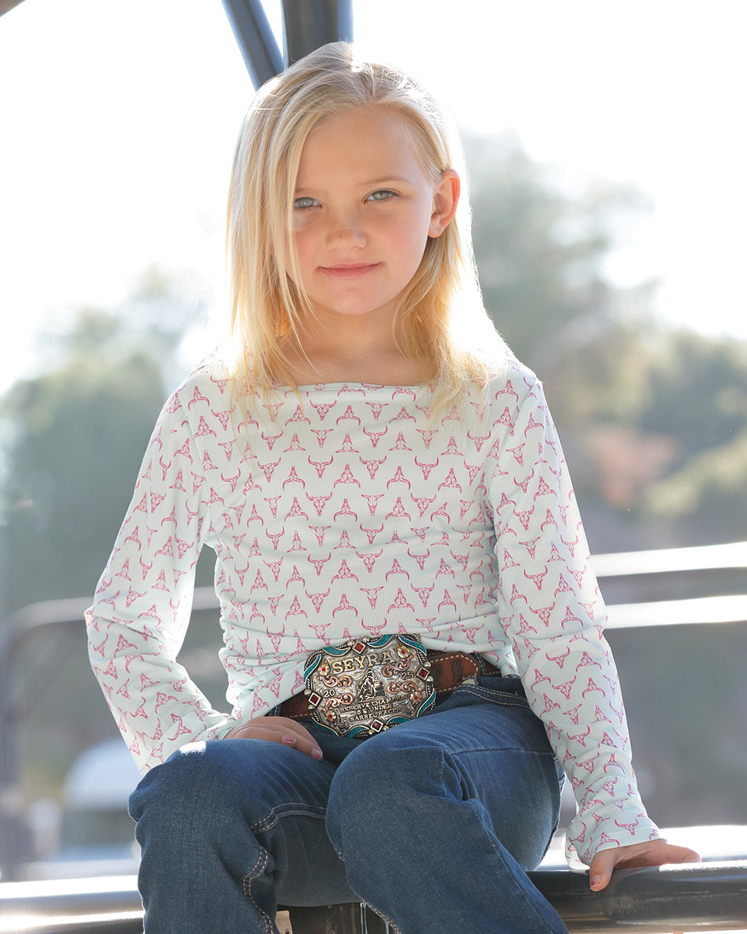 Girls Long Sleeve Knit Top