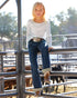 Girls Long Sleeve Knit Top