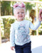 Girls Toddler light blue long sleeve Tee Shirt with Cowgirl Sass print on front