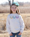 Girls Sweatshirt with Rib Trim