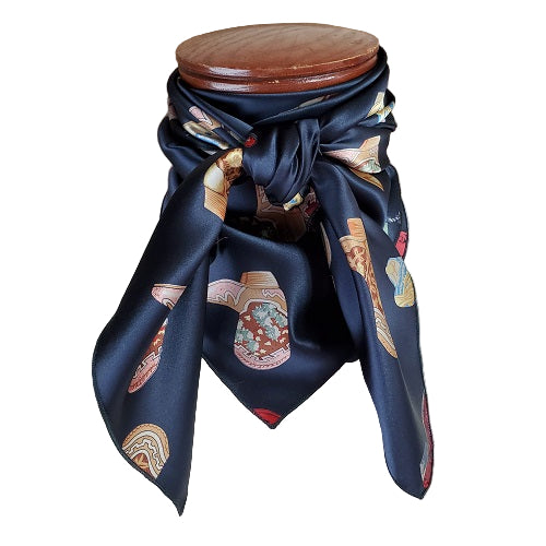 Charmeuse Boots Black Wild Rag scarf