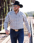 Cinch Men's LS Navy Plaid  MTW1106145
