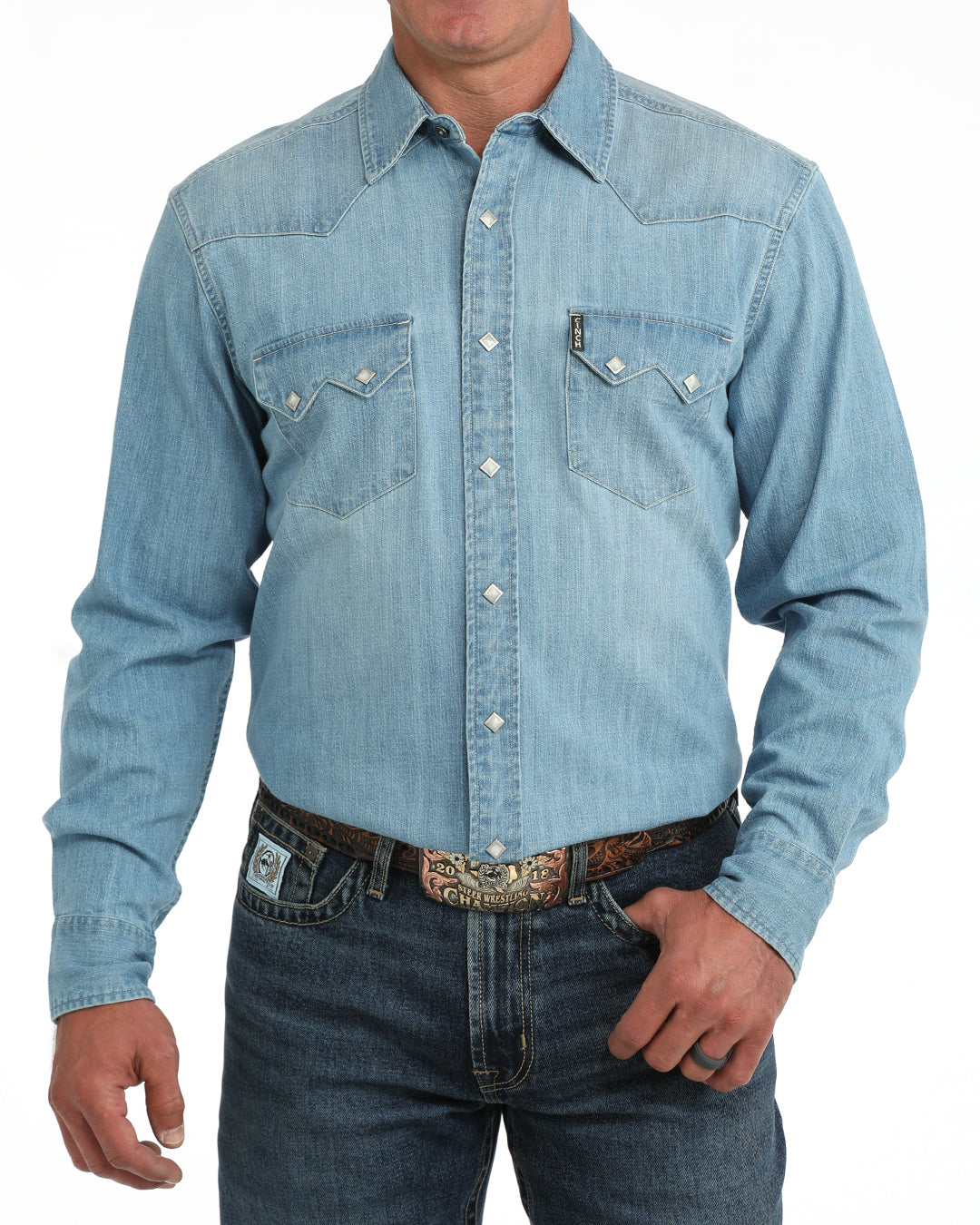 Cinch Men's Light Wash Denim MTW1301096