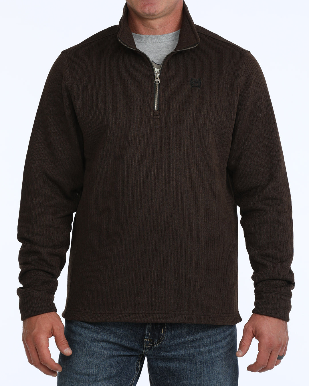 Cinch Men's 1/4 Zip Pullover Brown MWK1080022