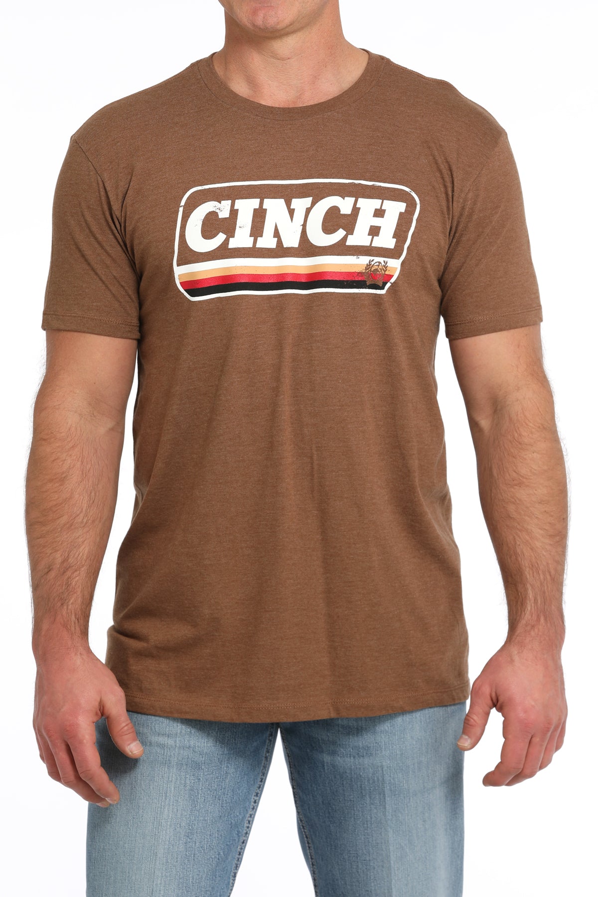 Men's Brown Cinch Logo T-shirt