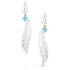 Montana Silversmith feather earrings made in montana