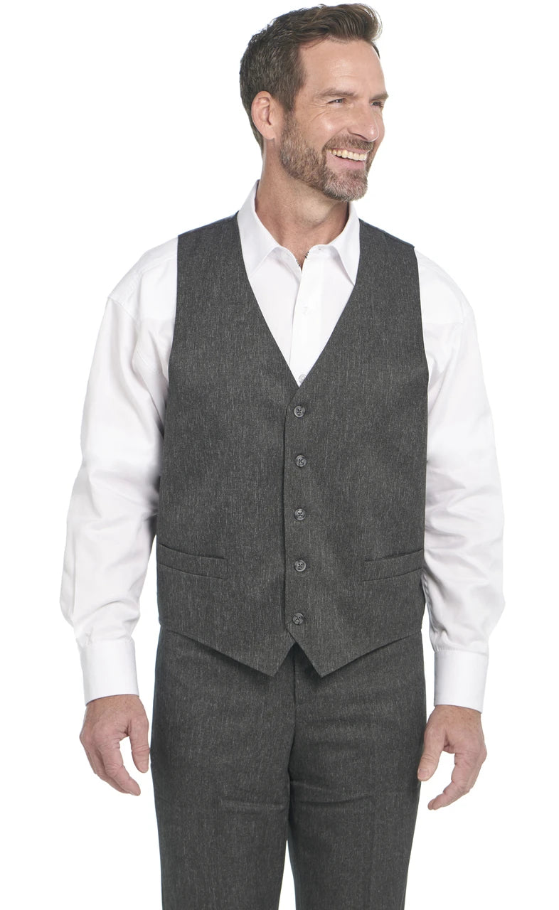 Circle S Mesquite Dress Vest Heather Charcoal CV1276-40