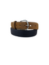 Men's black and brown leather belt 