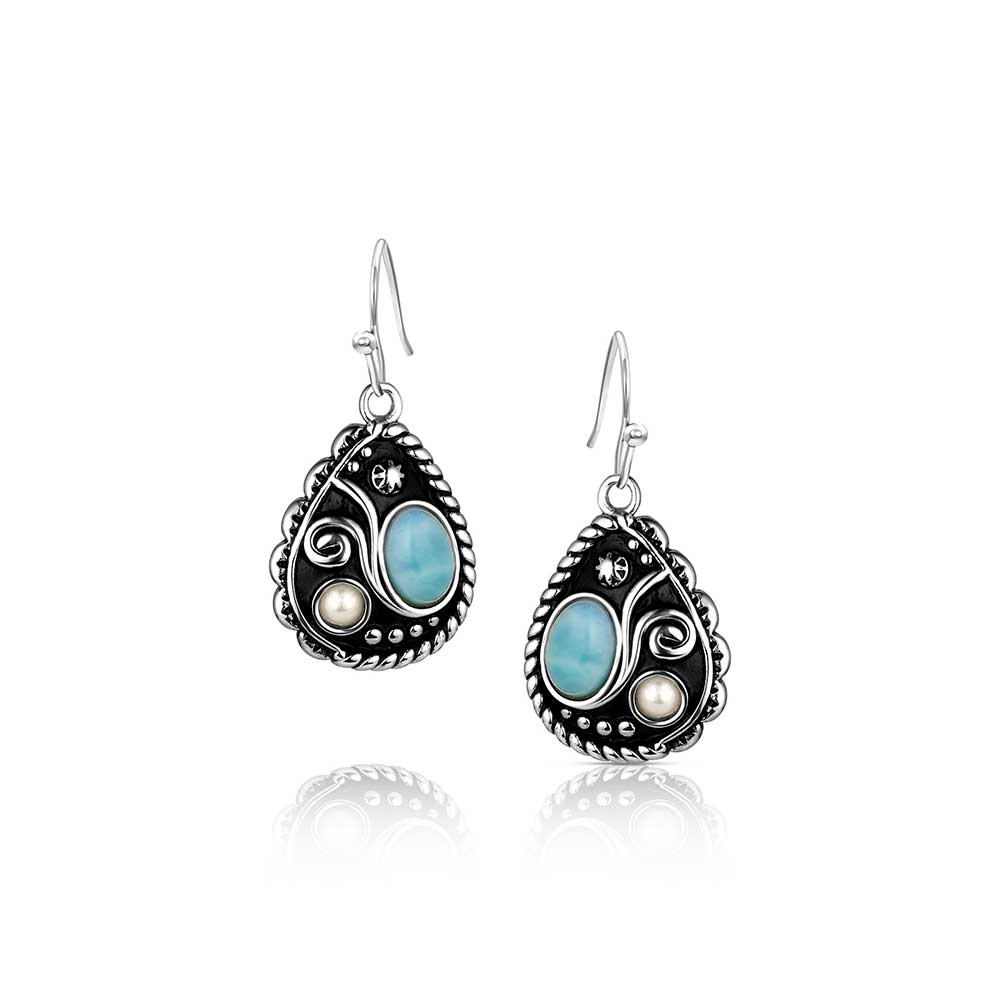 Montana Silversmith turquoise and pearl earrings