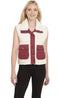 Cripple Creek Snap/Zip Faux Shearling Vest CR1936