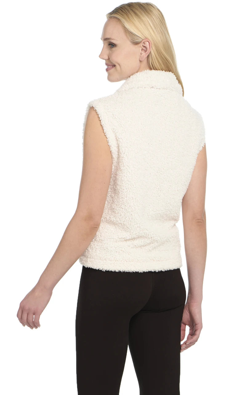 Cripple Creek Snap/Zip Faux Shearling Vest CR19306