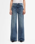 7's dojo ultra high rise jean color: swim